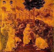 LEONARDO da Vinci The Adoration of the Magi painting